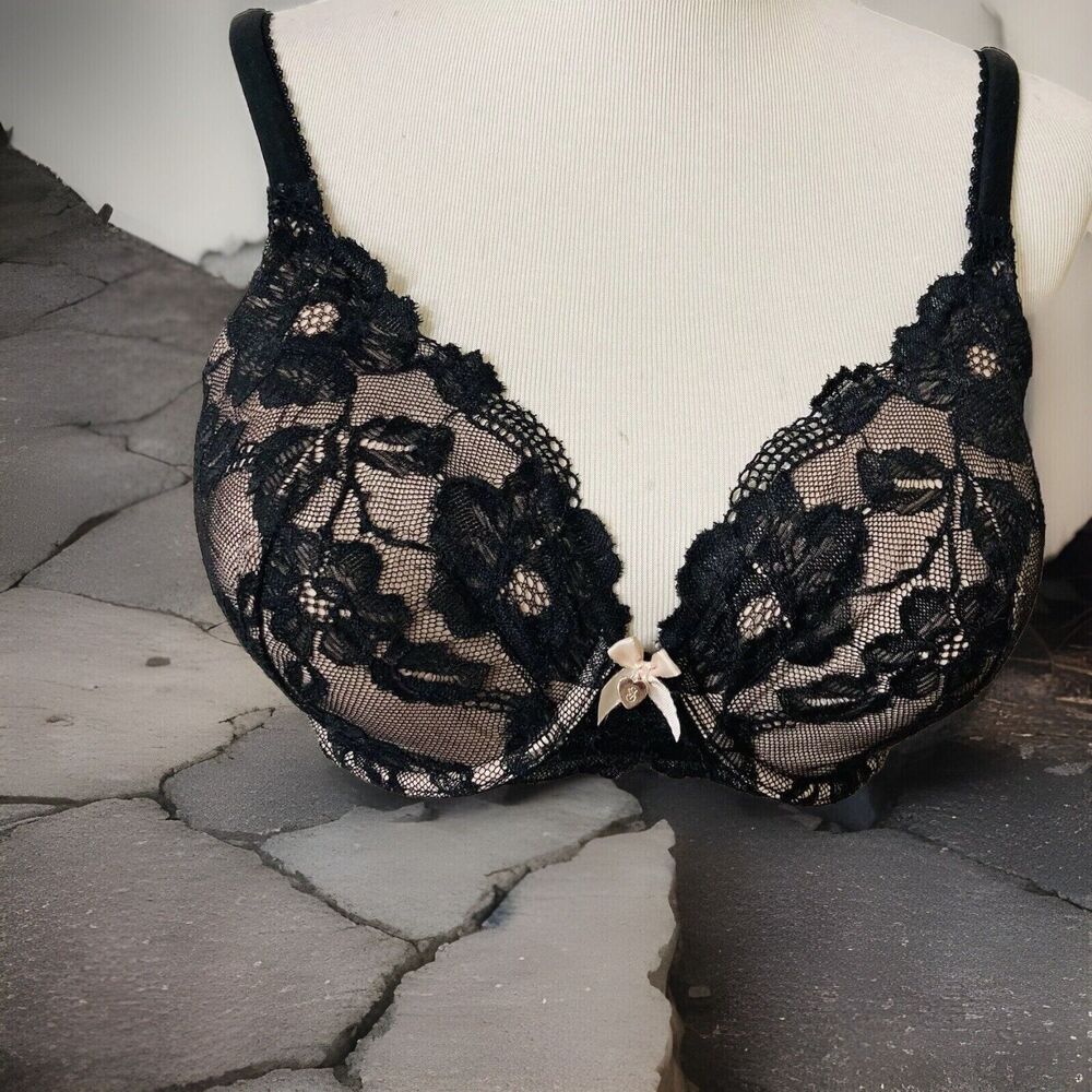 Victoria’s Secret Body by Victoria Sexy Black Bra with Lacey Overlay
